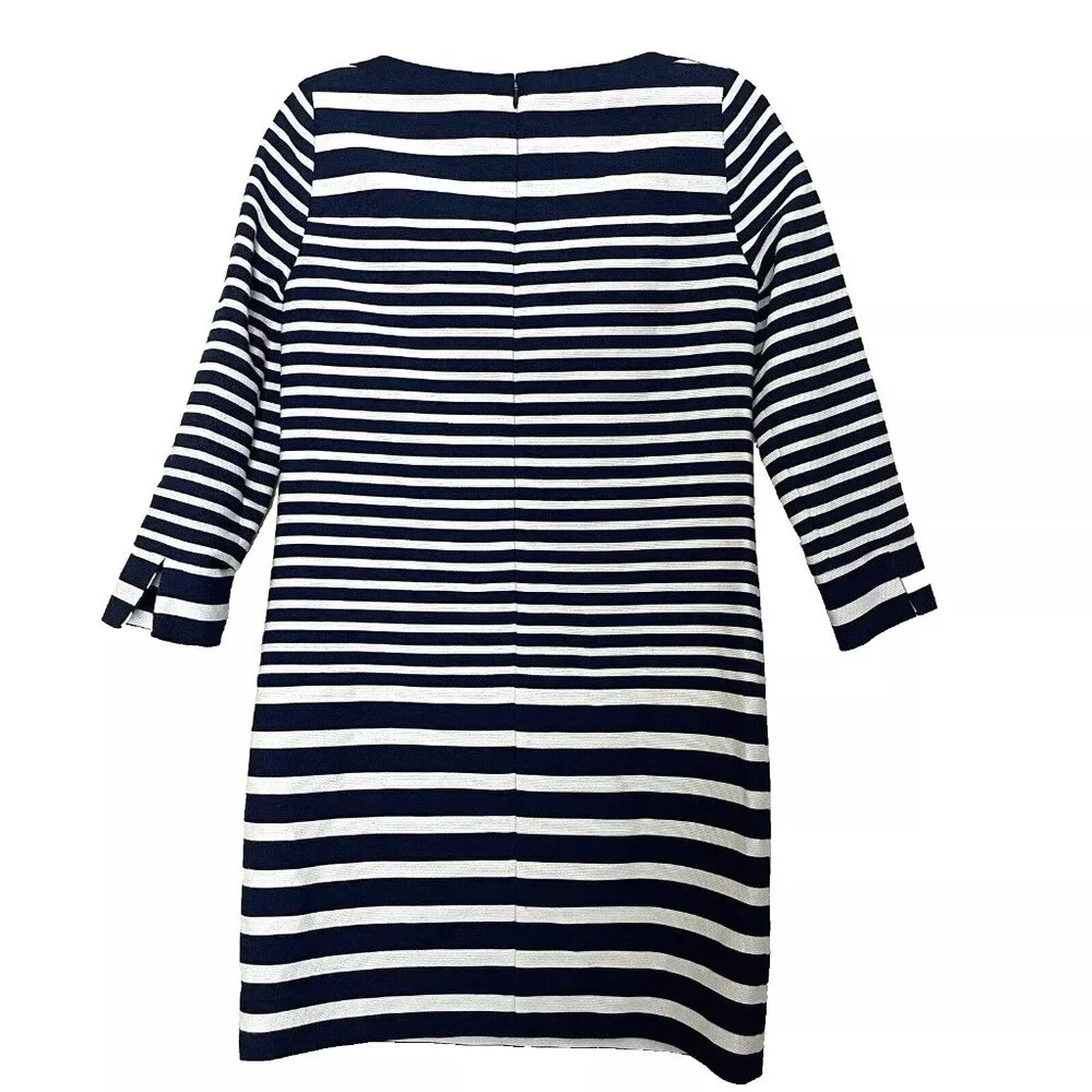 J. Crew Collection Striped Paillette Dress Size 00 Office Business Casual Office